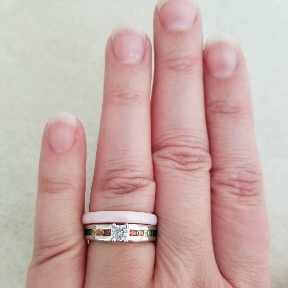 Pink Ceramic Ring - Picture 8 of 8